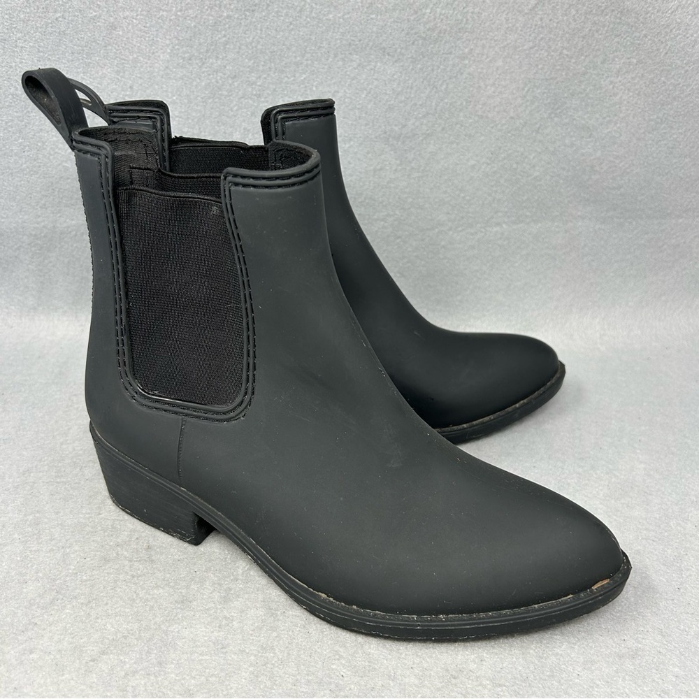 Jeffrey Campbell Stormy Rain Boot, Black, Womens Size 7
